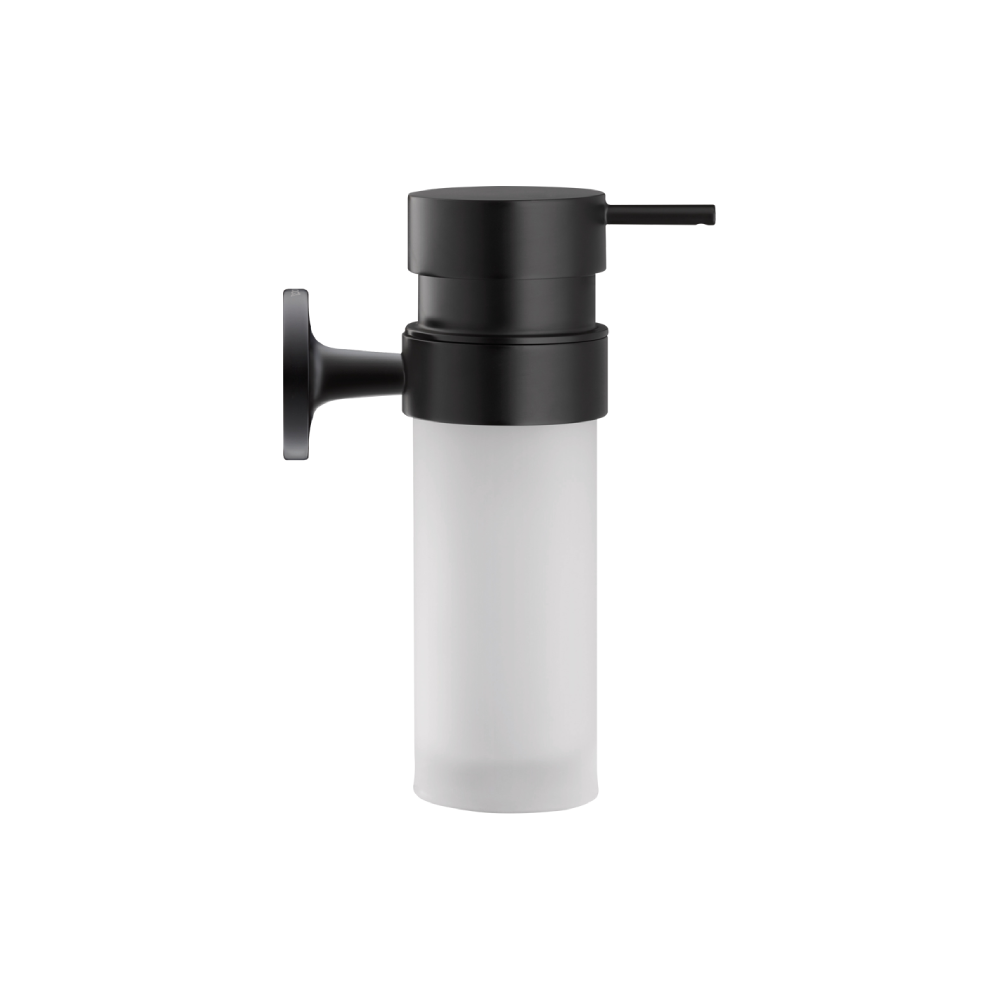 Duravit Wall Mounted Soap Dispenser Design by STARCK with Self Adhesive or Drilling Fixing - BlackMatt Black