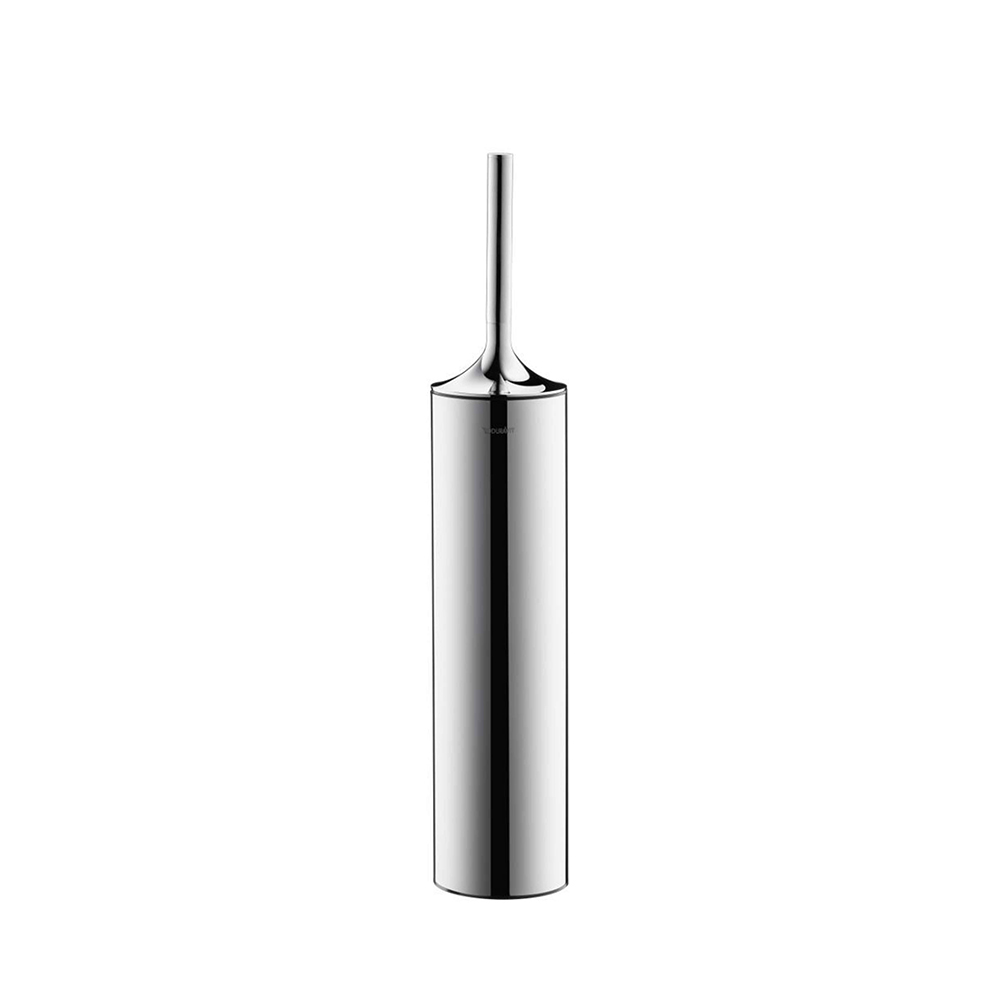 Duravit Toilet Brush with Holder Design by STARCK with Self Adhesive or Drilling Fixing - ChromeChrome