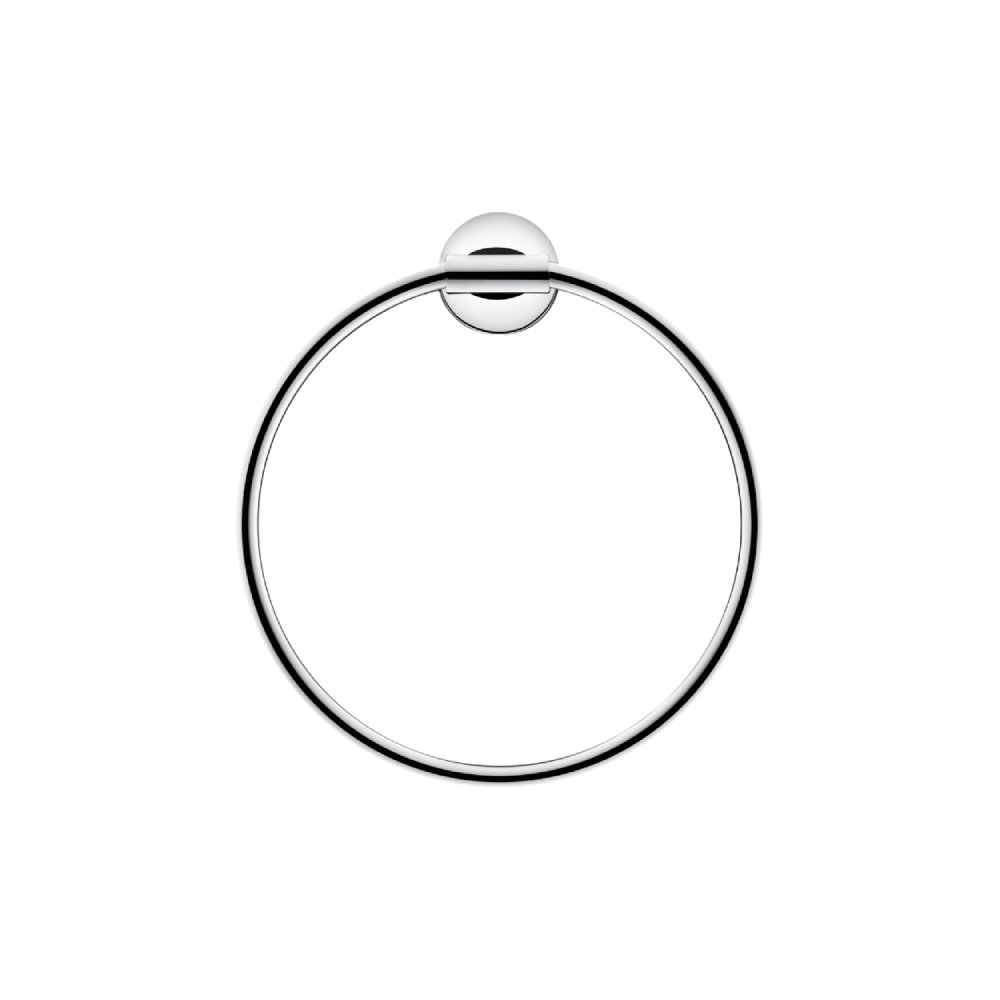 Duravit Towel Ring Design by STARCK with Self Adhesive or Drilling Fixing - ChromeChrome