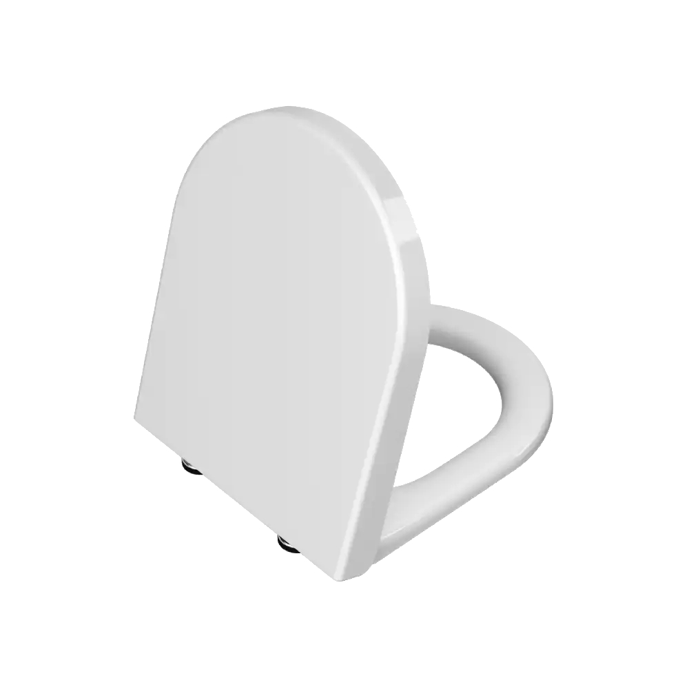 VitrA Soft Closing Toilet Seat and Cover suitable for 54cm (D) Integra & S50 WC's - Glossy WhiteGlossy White