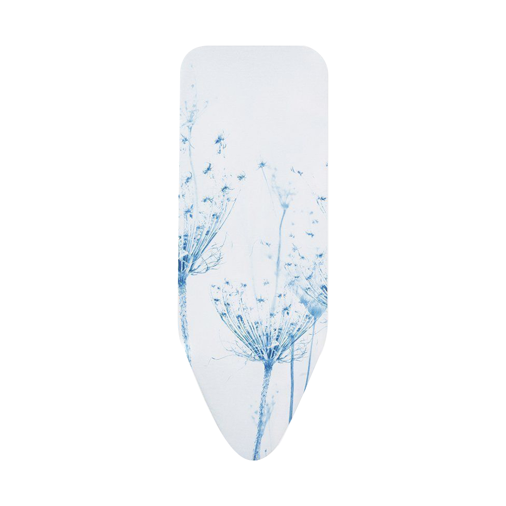 Brabantia Cotton Flower Ironing Board Cover with 2mm Foam - Size C Cotton Blue