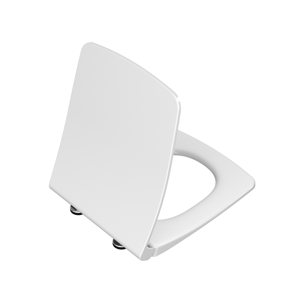 VitrA Soft Closing Toilet Seat and Cover suitable for 65cm (D) Metropole WC's - Glossy WhiteGlossy White