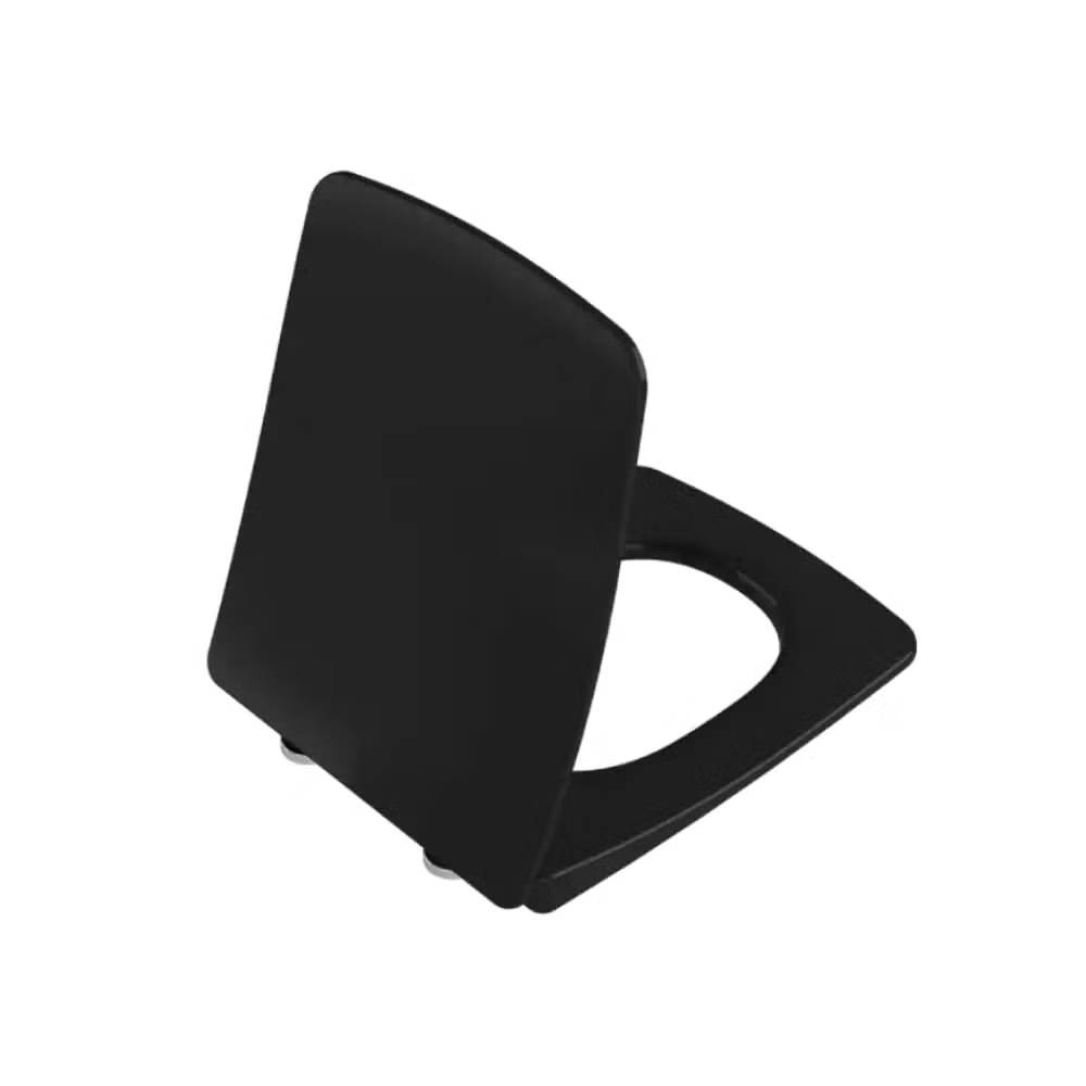 VitrA Soft Closing Toilet Seat and Cover suitable for 56cm (D) Metropole WC's - Matt BlackMatt Black