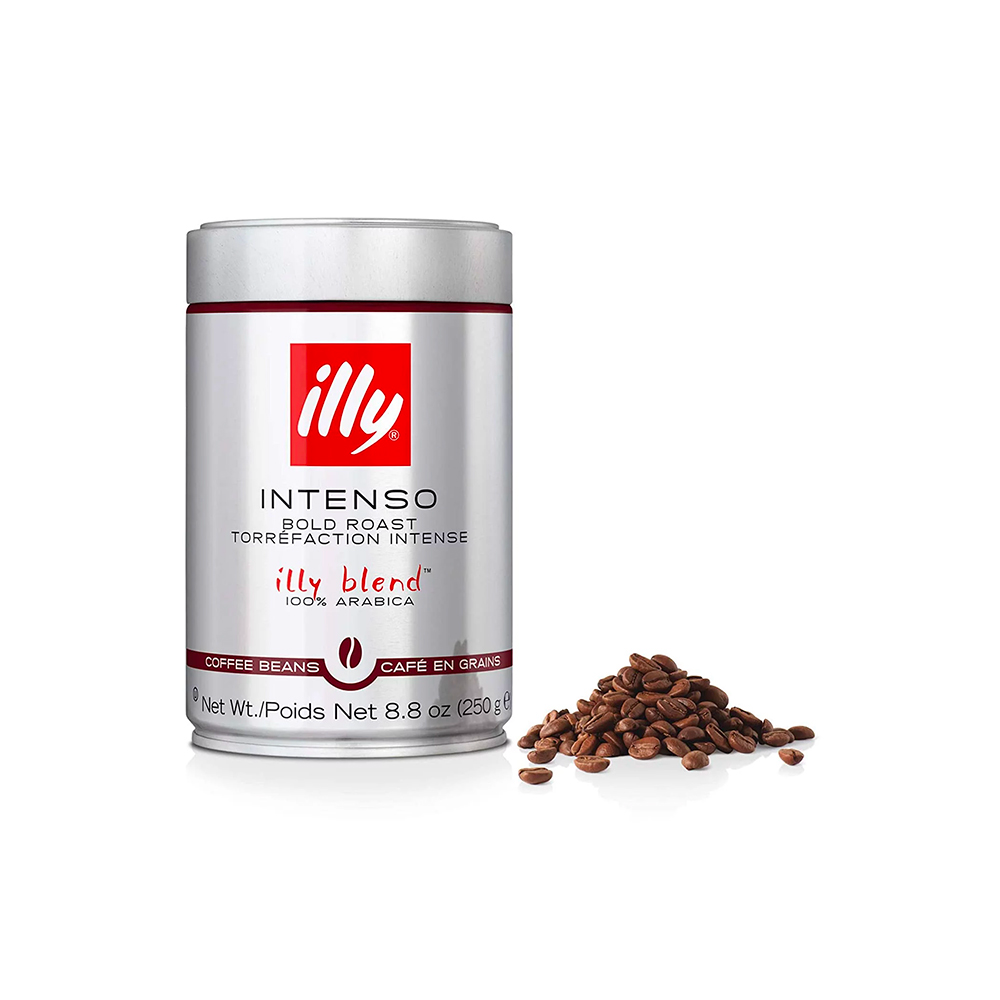 illy Whole Bean Intenso Coffee - Bold Dark Roast, 250g