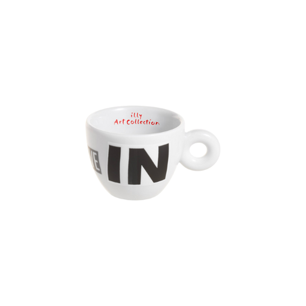 illy Art Collection Espresso Cups Set(6-Pack)- “Believe In” Matteo Attruia CollectionWhite