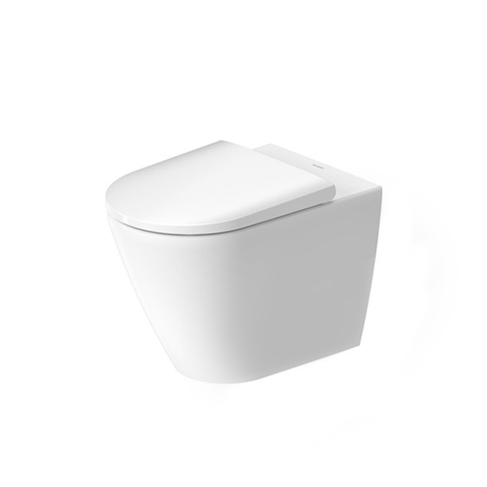 Duravit Rimless Floor Standing WC Toilet 58 cm (D) - Glossy WhiteGlossy White