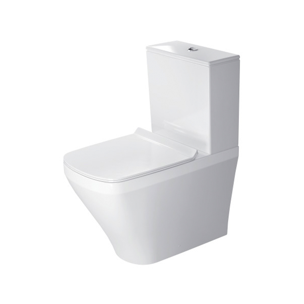 Duravit Rimless Floor Standing WC Toilet 63 cm (D) - Glossy WhiteGlossy White