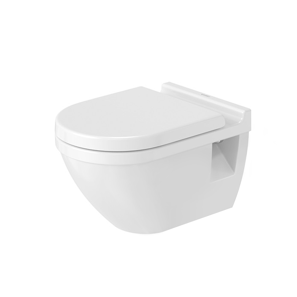 Duravit Wall Mounted WC Toilet Design by STARCK 54 cm (D) - Glossy WhiteGlossy White