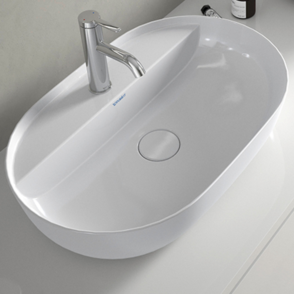 Duravit CounterTop Wash Basin 70(W)x40(D) cm Incl. Waste Set - Glossy WhiteGlossy White