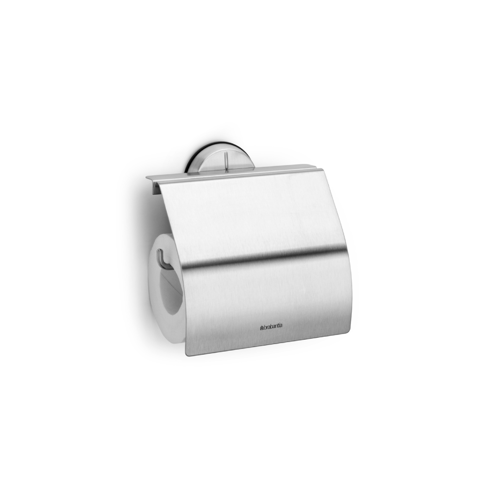 Brabantia Toilet Roll Holder With Cover - Steel