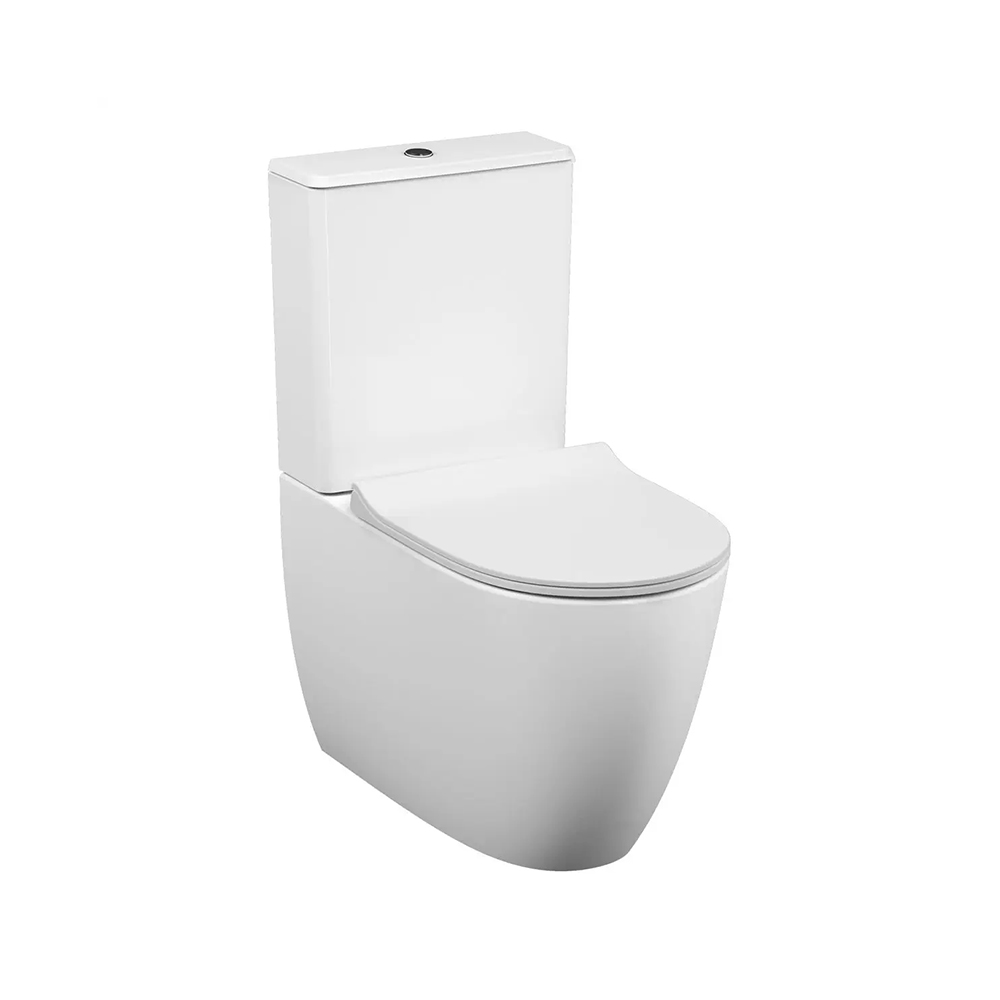 VitrA Rimless Floor Standing WC Toilet 65 cm (D) - Glossy WhiteGlossy White