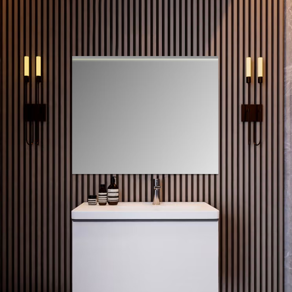 مرآة مسطحة بإضاءة ليد 80 × 70 سم بريميوم من فيترا