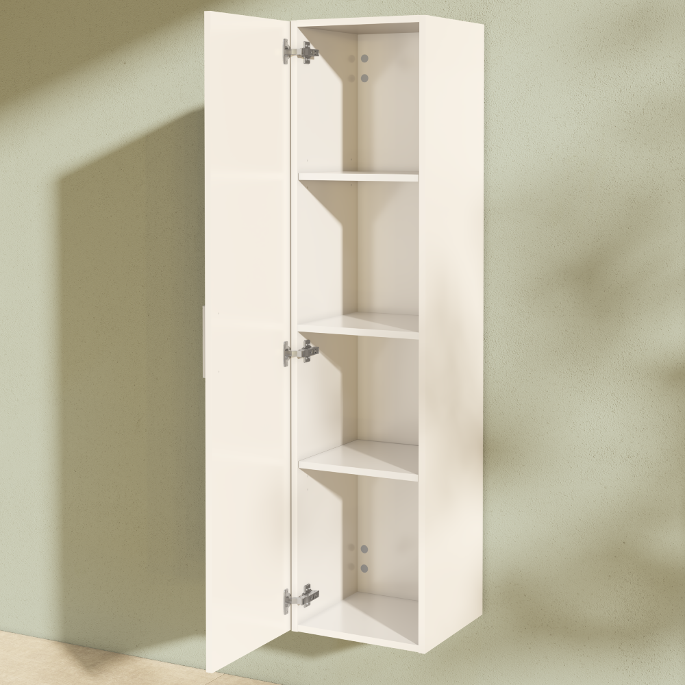 VitrA Bathroom Storage Side Cabinet - Glossy WhiteGlossy White