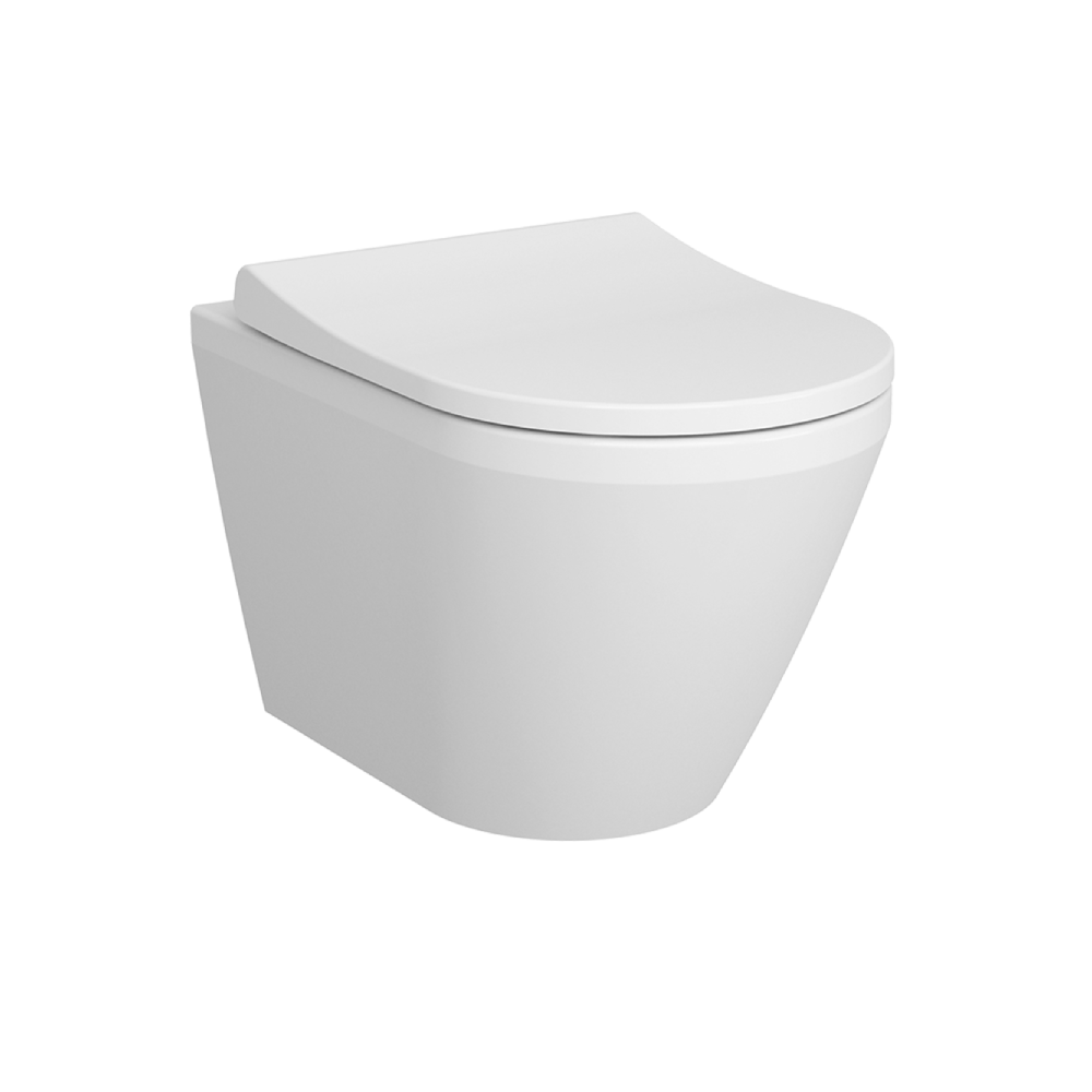 VitrA Wall Mounted WC Toilet 54 cm (D) - Glossy WhiteGlossy White