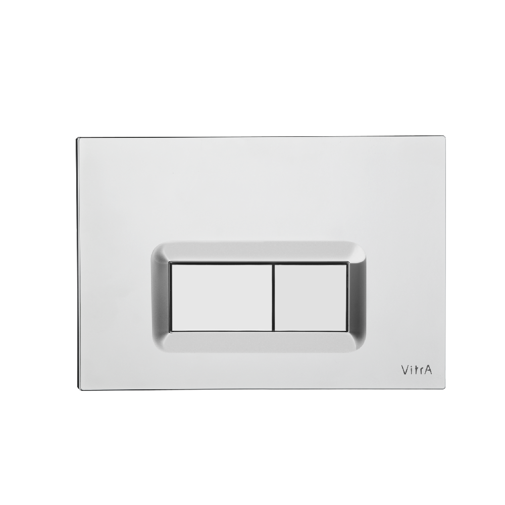 VitrA Flush Wall Plate - ChromeChrome