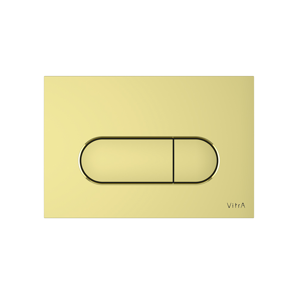 VitrA Flush Wall Plate - Shiny GoldGold