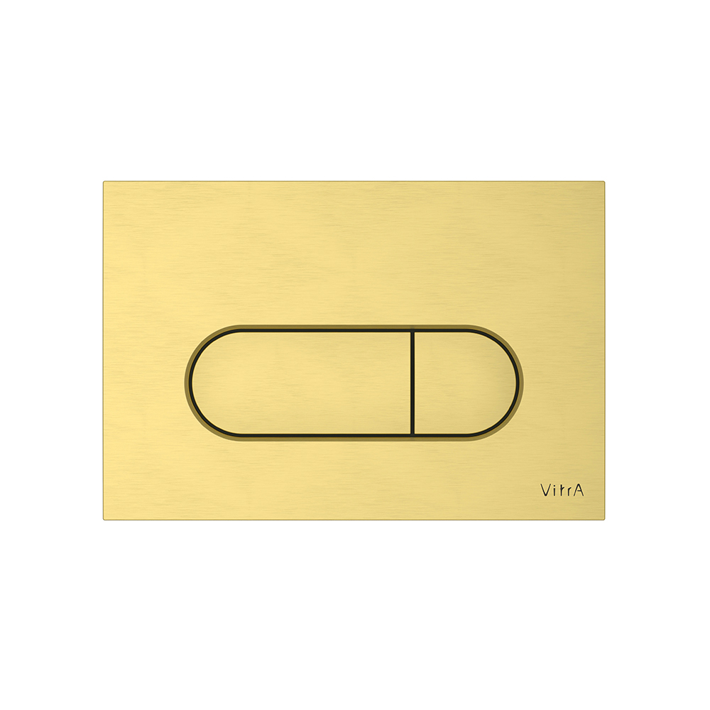 VitrA Flush Wall Plate - Brushed GoldGold