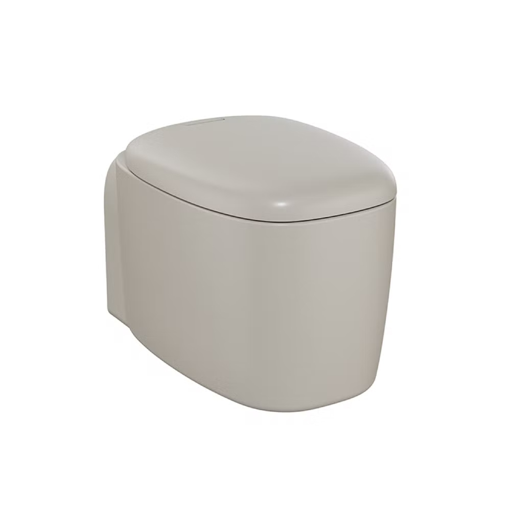 VitrA Rimless Wall Mounted WC Toilet 54.5 cm (D) - Matt TaupeMatt Taupe