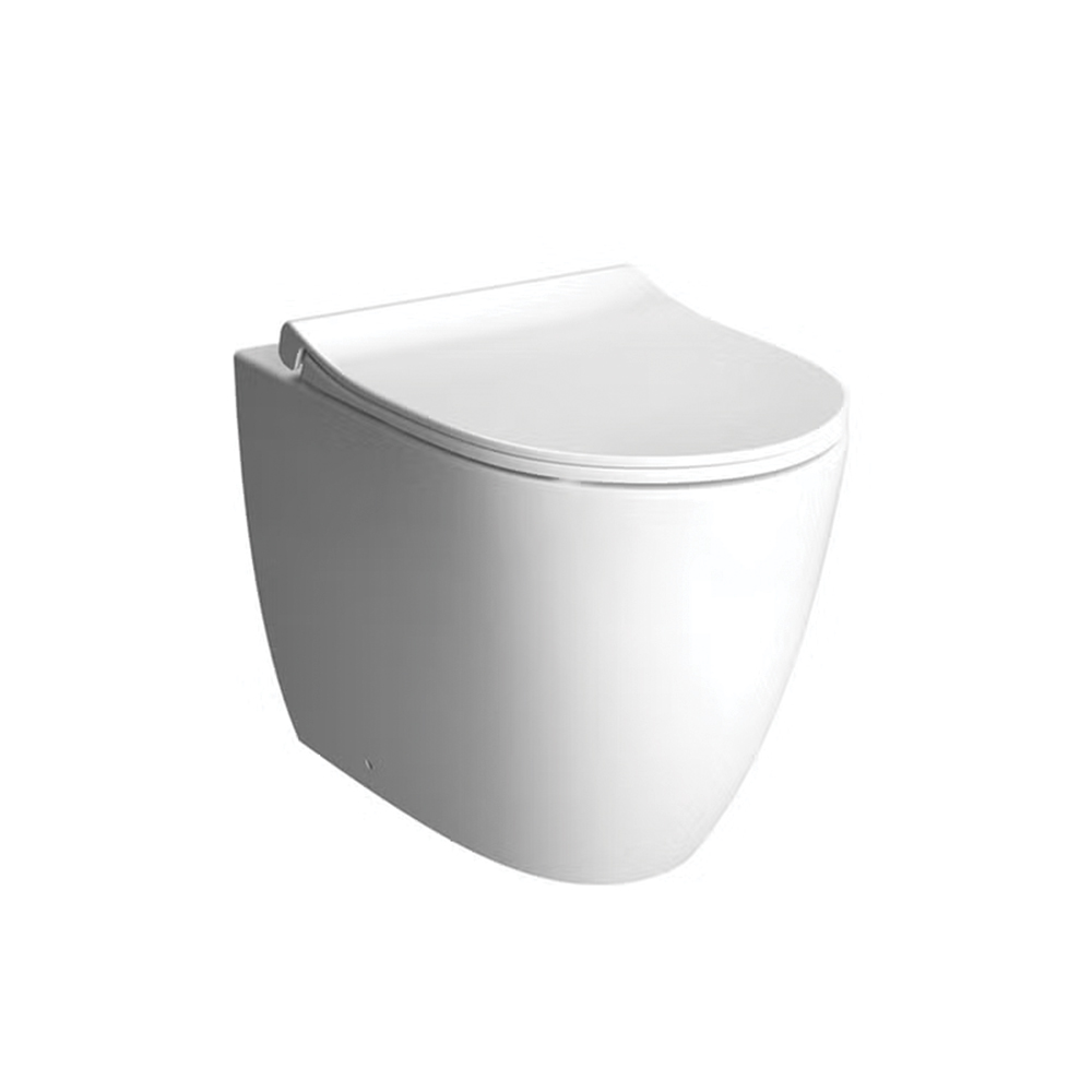 VitrA Rimless Floor Standing WC Toilet 54 cm (D) - Glossy WhiteGlossy White