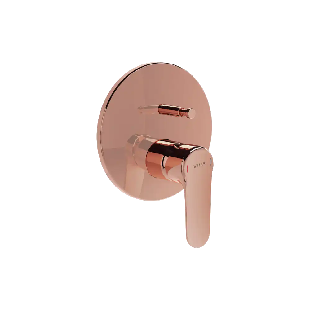 VitrA Concealed Bath/Shower Mixer Tap - Shiny CopperCopper