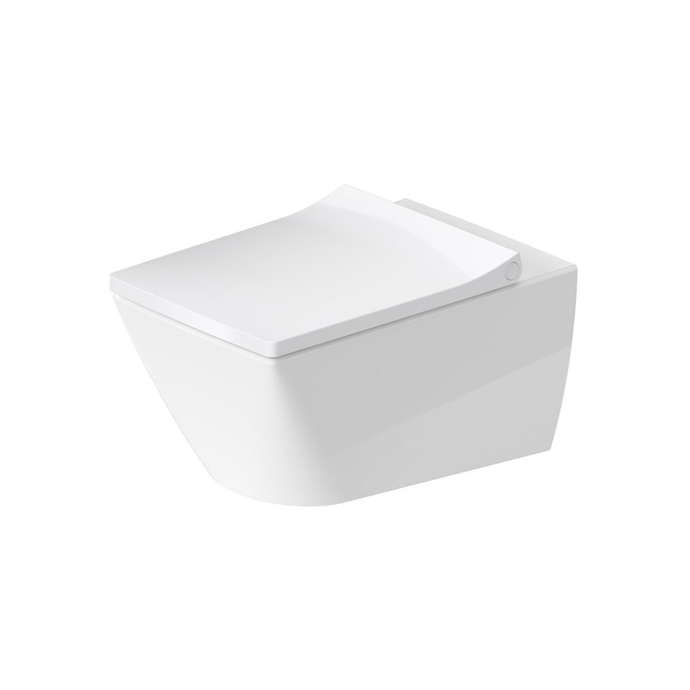 Duravit Rimless Wall Mounted WC Toilet Design by Sieger 57 cm (D) - Glossy WhiteGlossy White