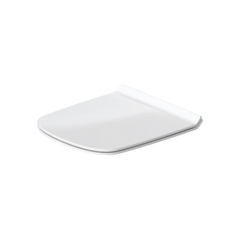Duravit Soft Closing Toilet Seat and Cover suitable for 57.5cm (D) DuraStyle WC's - Glossy WhiteGlossy White