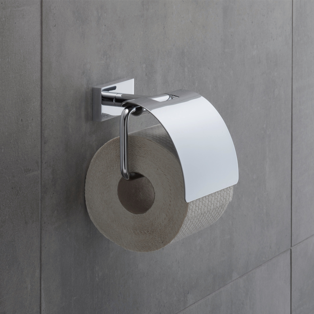 Duravit Toilet Paper Holder With Cover - ChromeChrome