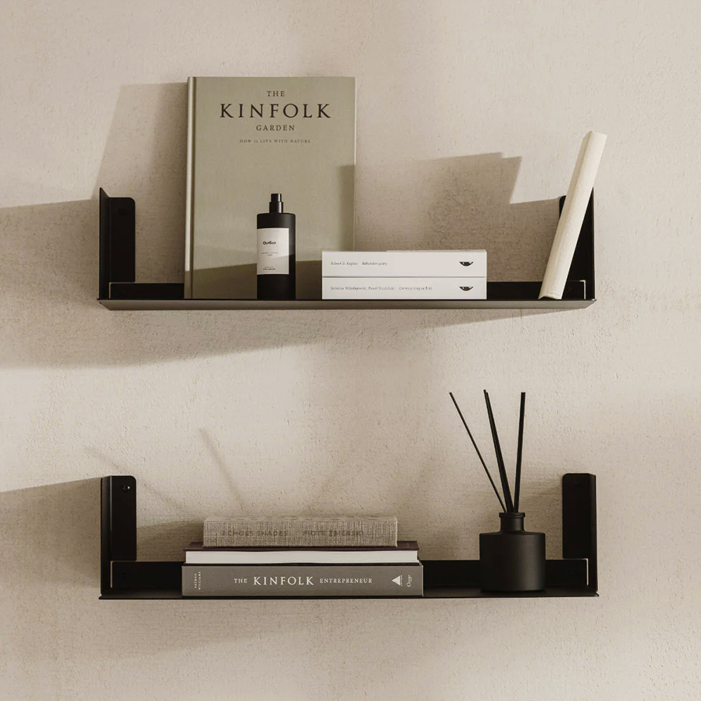 Fink Firenze Bookshelf in Steel 60cm (W) - Midnight BlackMidnight Black