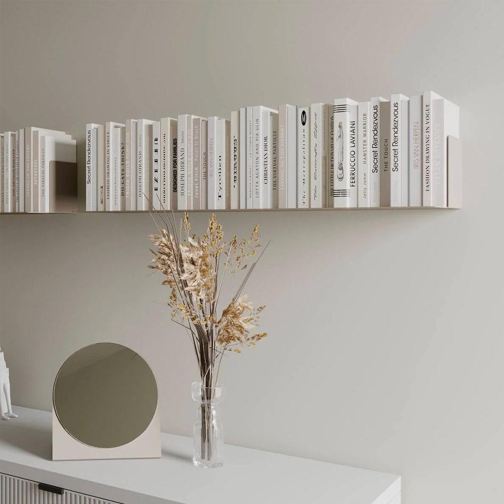 Fink Firenze Bookshelf in Steel 60cm (W) - Polar WhitePolar White