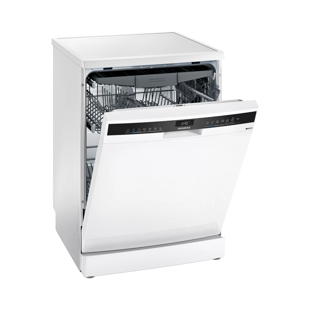Siemens Home Connect Freestanding Dishwasher, 6 Programmes - 13 Place SettingWhite