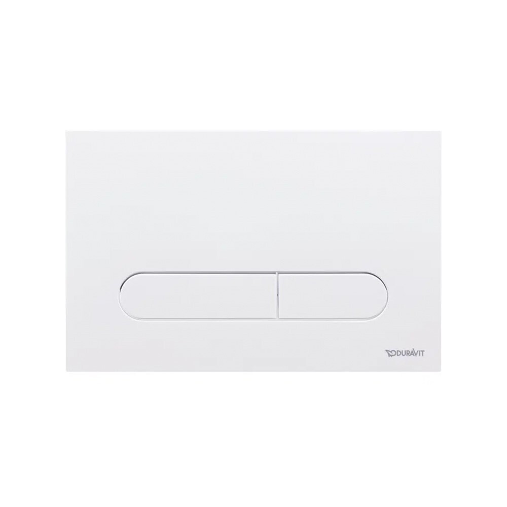 Duravit Beta 100 Dual Flush Wall Plate - WhiteWhite