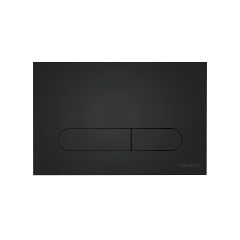 Duravit Beta 100 Dual Flush Wall Plate - Matt BlackMatt Black