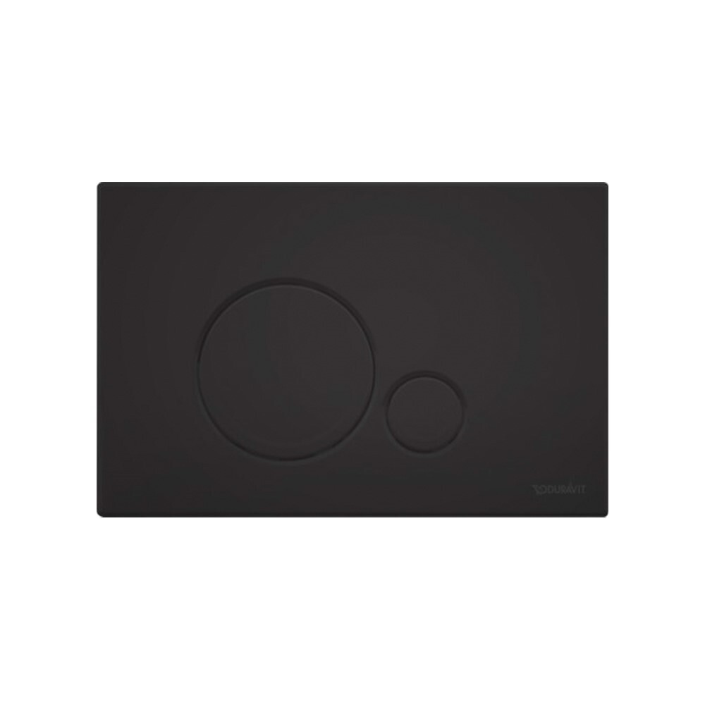 Duravit Beta 120 Dual Flush Wall Plate - Matt BlackMatt Black